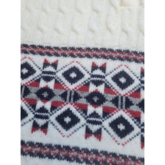 Lord Jeff Vintage  Fair isle Collared V Neck Button Pullover Sweater Size XL - Picture 3 of 9